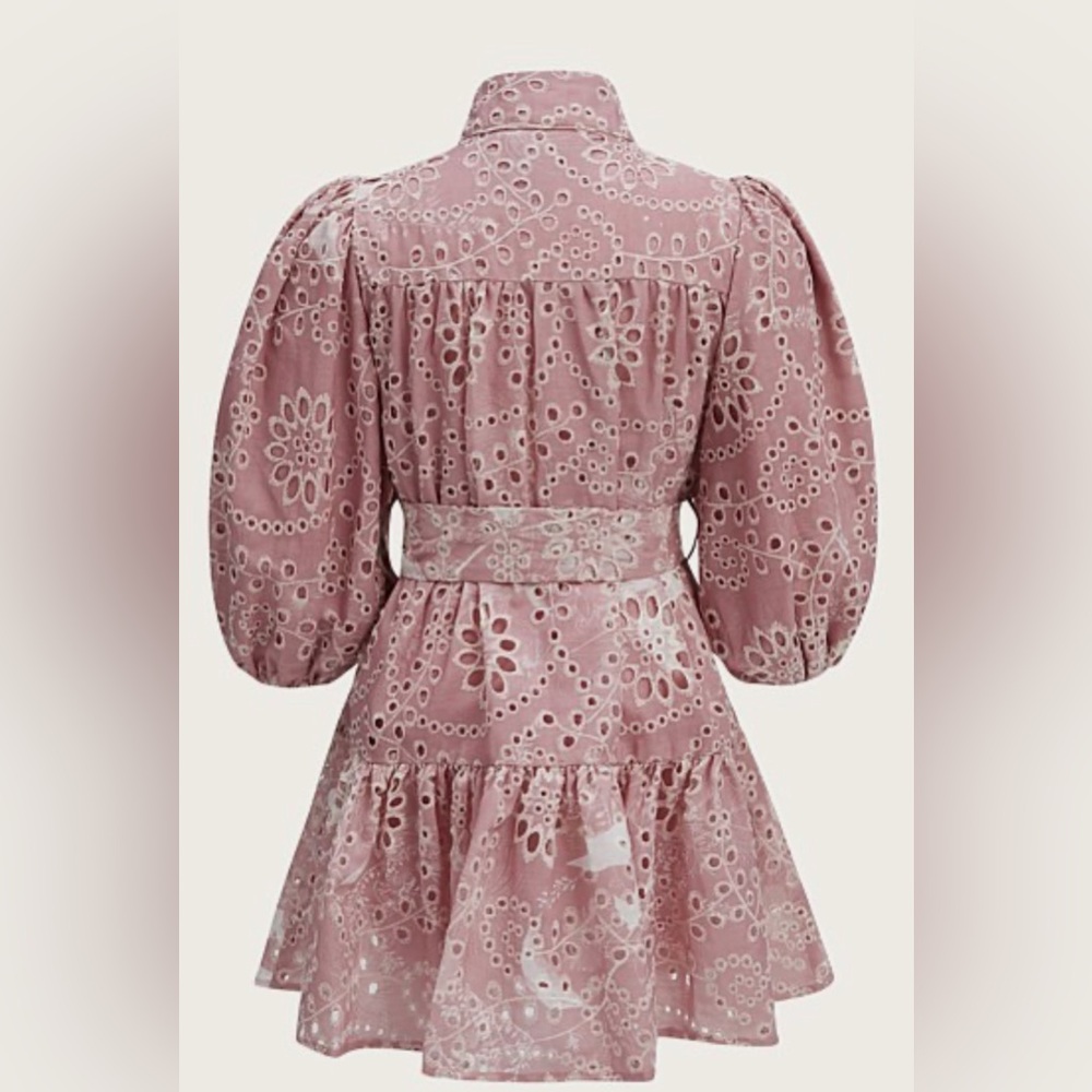 Bardot Junior Girl's Mila Embroidered Mini Shirt Pink (Size: 14) - Picture 4 of 9